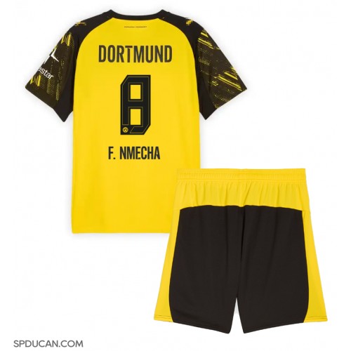 Dječji Nogometni Dres Borussia Dortmund Felix Nmecha #8 Domaci 2025-26 Kratak Rukav (+ Kratke hlače)